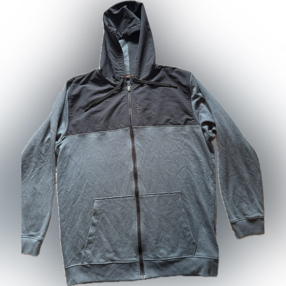 Grundens Bering Fleece Hoodie large. Grey. Fishing.